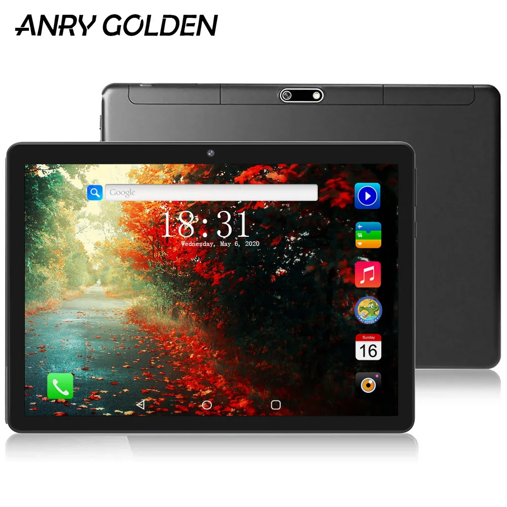 ANRY 3G планшет с 10 дюймовым дисплеем четырёхъядерным процессором MTK6580 ОЗУ 1 ГБ ПЗУ 16