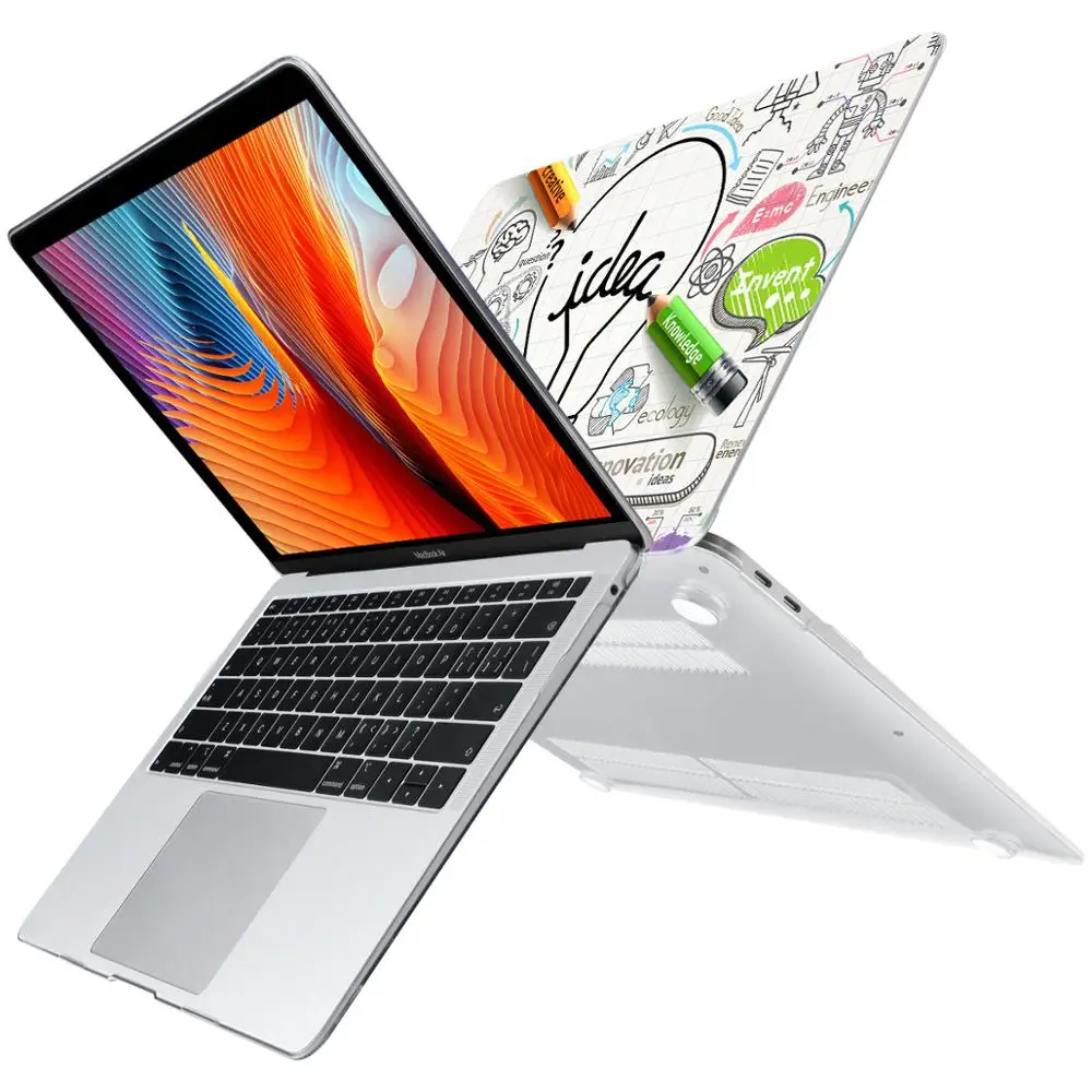 Жесткий чехол Batianda для Macbook Air Pro Retina 11 12 13 15 3 дюймов Touch Bar A1706 A1708 A1989 A1932 A1990