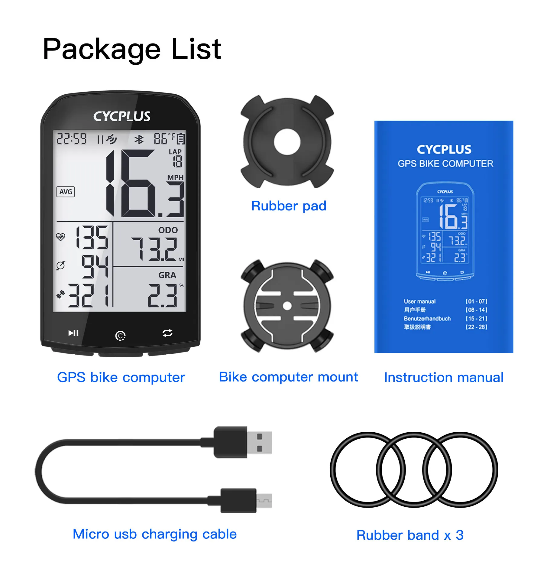 Велокомпьютер CYCPLUS M1 велосипедный компьютер с GPS-датчиком скорости BLE 4 0 ANT + | Спорт