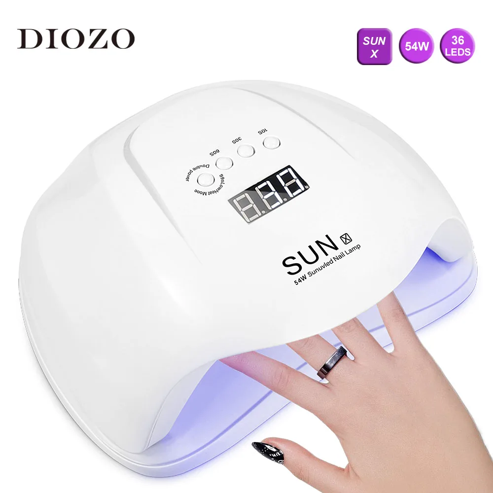 УФ Гелевая лампа для ногтей DIOZO SUN Xplus 80 Вт/54 Вт/48 Вт двойной источник