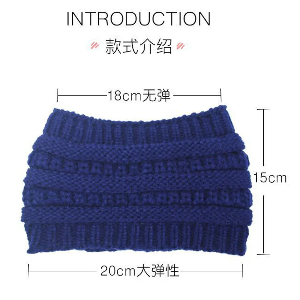 Women Fashion Outdoor Solid Color Splice Hats Crochet Knit Holey Beanie Caps New Ladies Autumn Warm Headband Empty Top #P2 | Аксессуары