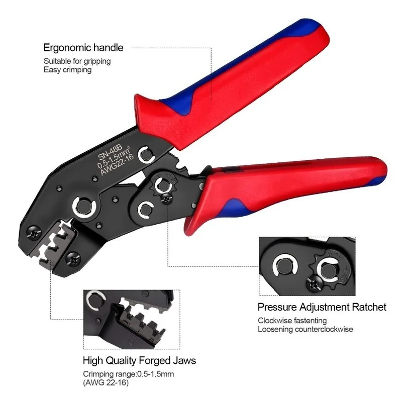 

400PCS 3.9mm Electrical Female&Male Gold /Silver Brass Bullet Terminals with Insulating Sleeves Connector Crimp Wire Plier Tool