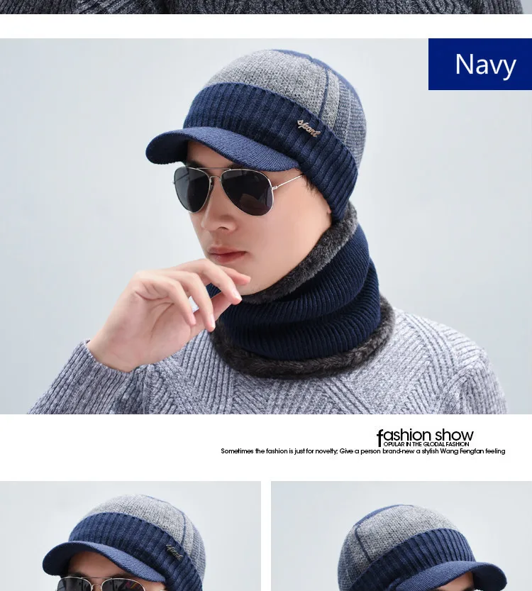 OZyc зимняя шапка Skullies Beanies шапки зимние шапочки для мужчин и женщин шерстяной шарф шапки Балаклава маска Gorras капот вязаная шапка