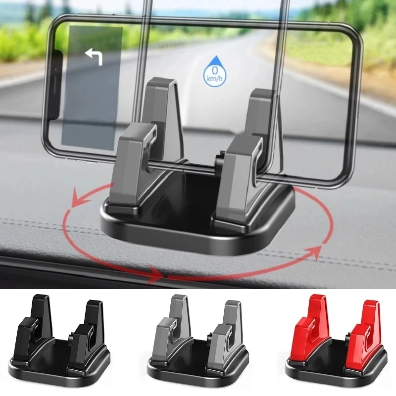 

Universal Car Phone Holder 360 Degree Rotate Silicone Car Mobile Phone Stand Mount Dashboard Smartphone Bracket in Car GPS Mount