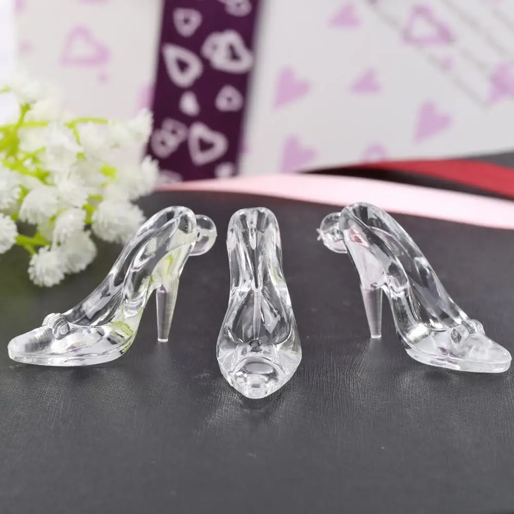 

24pcs Keyboard Acrylic Crystal High Heel Shoes Crafts Ornaments Car Pendant Party Decor Car Accessories Birthday Present