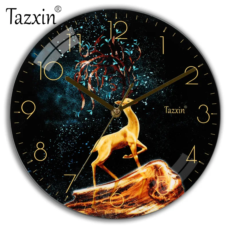 

3D Nordic Wall Clock Living Room Decoration Creative Glass Wall Watches Home Decor Luxury Clock Mechanism Mute Clocks Gift