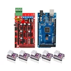 Mega 2560 R3 1 шт. RAMPS 1,4 панель управления 5 шт. DRV8825 или A4988 Драйвер шагового двигателя запчасти для 3D-принтера