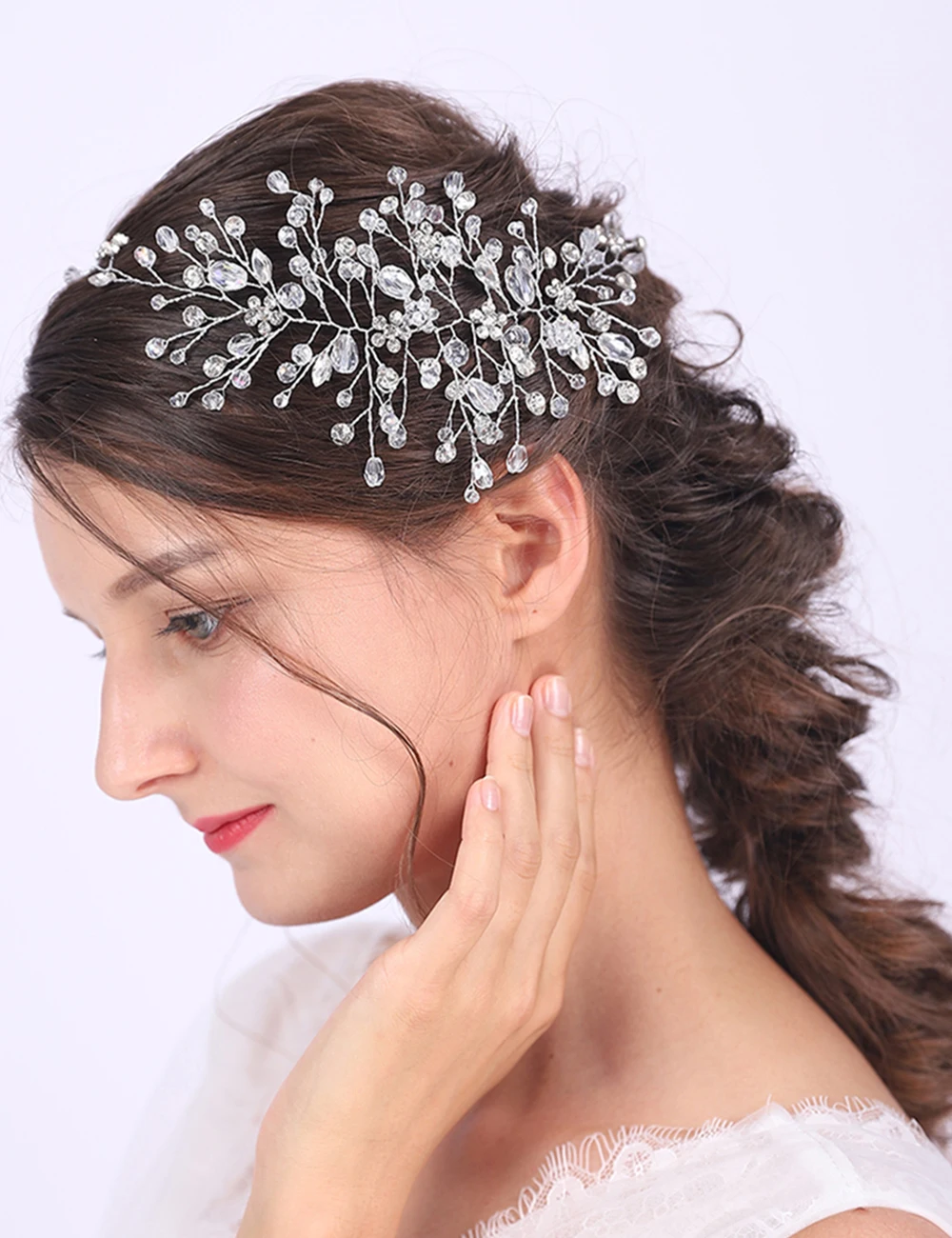 Минималистичные блестящие стразы с кристаллами розовое золото серебро чистая