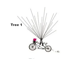 Альтернативная Гостевая книга отпечаток пальца/дерево нарисованное большими