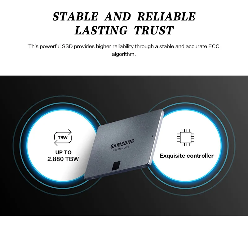 Samsung 2TB SSD 1TB 2.5" 870 QVO 4TB Internal HDD SATA III QLC SATA3 Solid-State Hard Drive New 100% Original For Desktop internal ssd drive