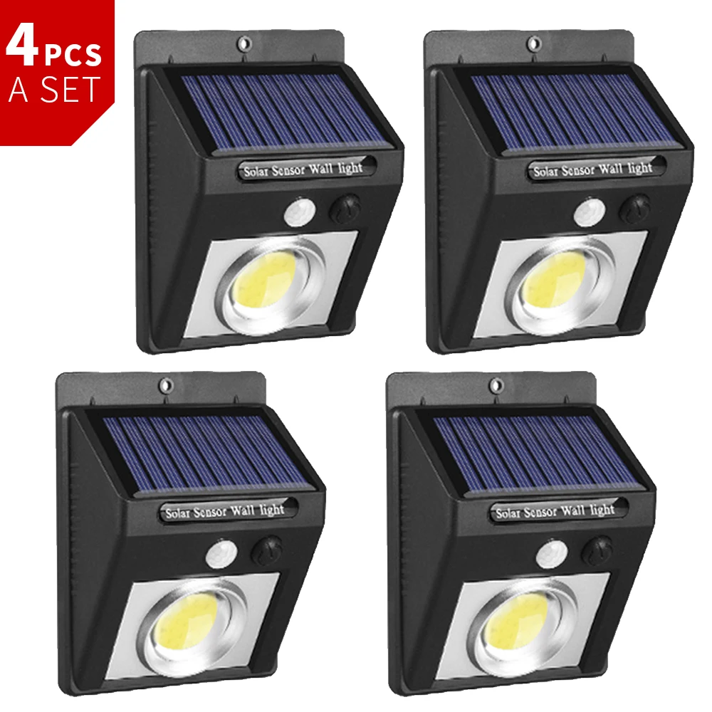 25/37/50/62LED Solar Powered Light Multi Modes Motion Sensor 1/2/4pcs Wall Lamp Outdoor Waterproof Garden Security Lamps | Освещение