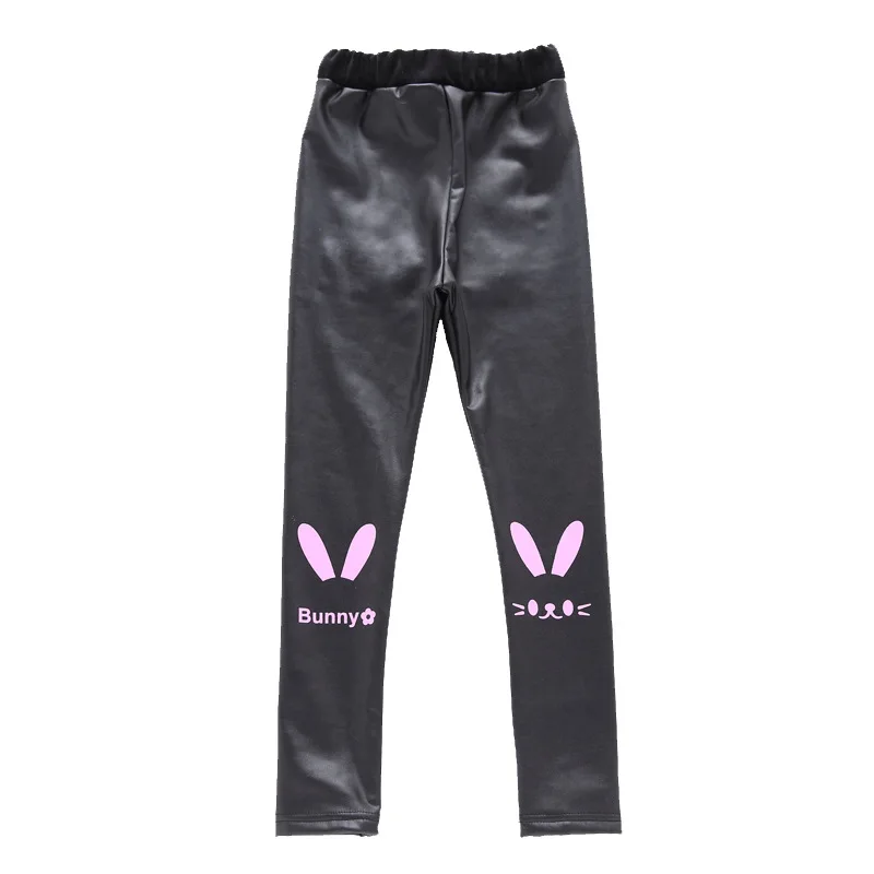 2019 зимние детские леггинсы плотные бархатные теплые штаны из искусственной кожи