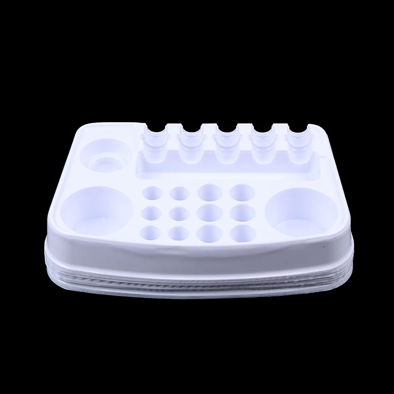 10 шт./кор. одноразовый лоток для чернил татуировок белый пластиковый пигмента