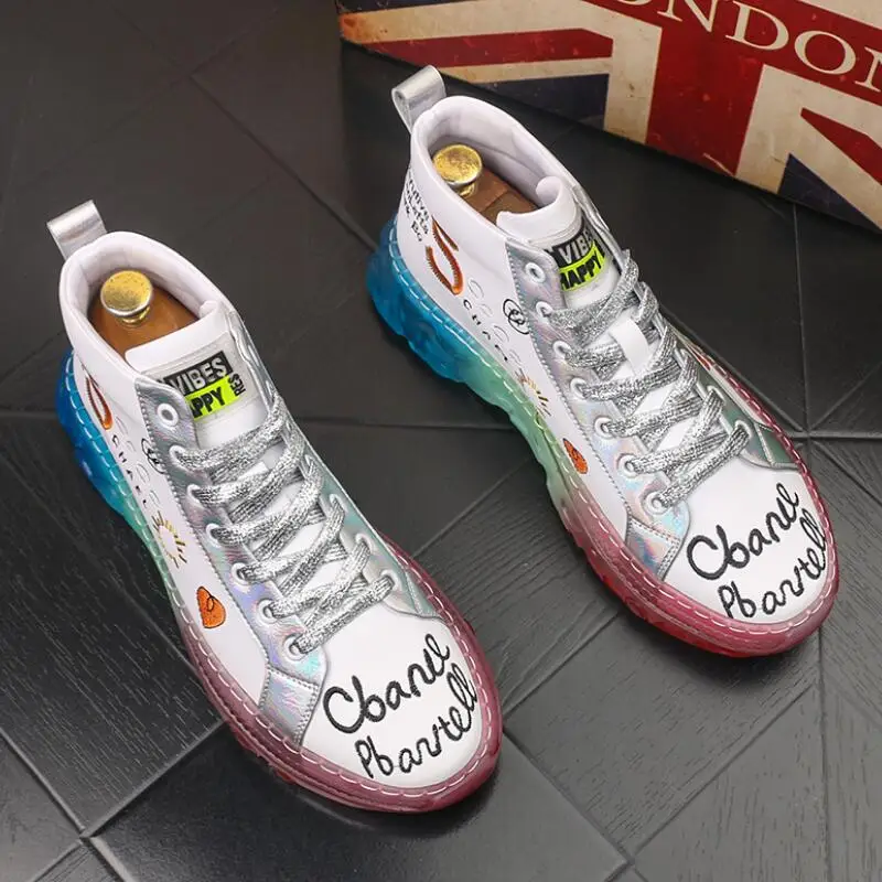 Высококачественная новая Корейская версия толстой подошвы повседневные мужские