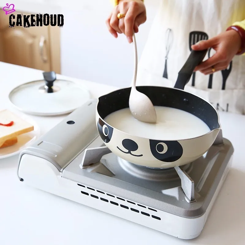 CAKEHOUD 20 см 24 см 26 см панда горшок японский стиль индукционная плита универсальная сковорода антипригарная алюминиевая сковорода камень горшок