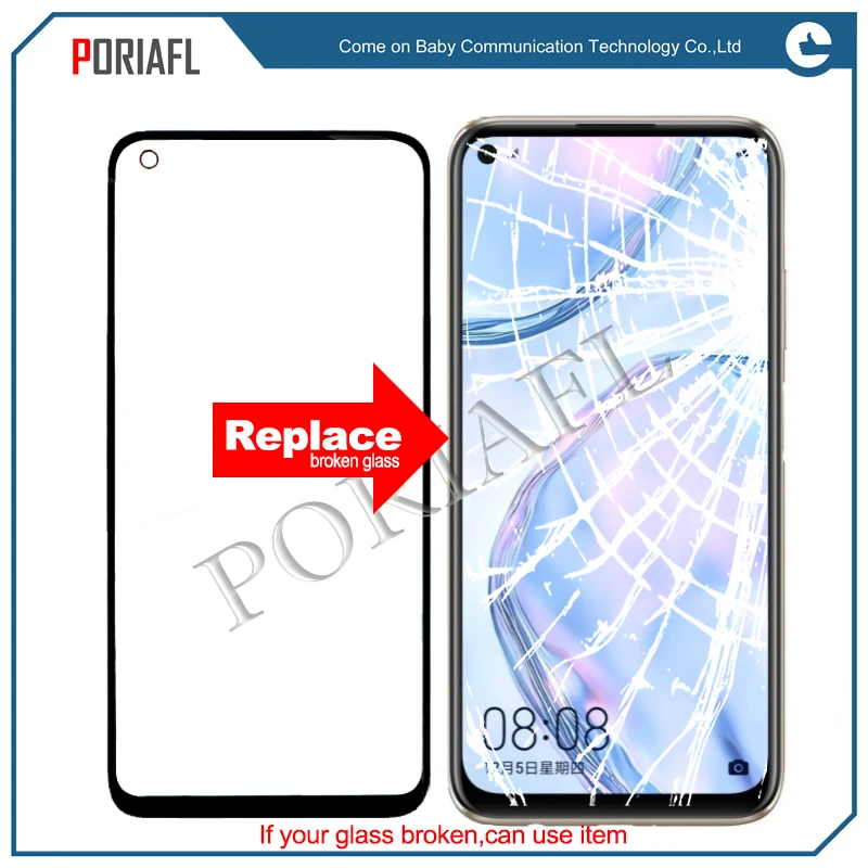 Оригинальное переднее внешнее стекло для huawei nova5i nova 5i 6se Ремонт сенсорного