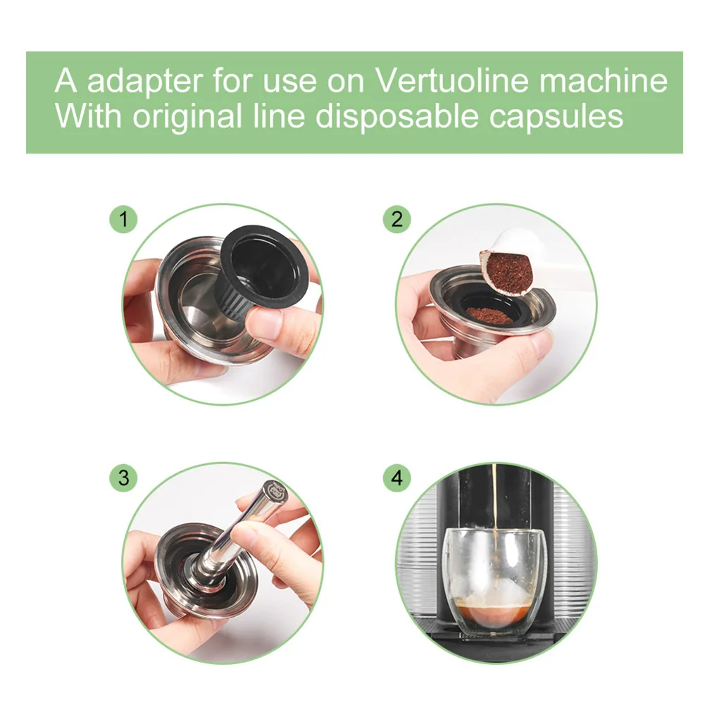 

New Practical Coffee Capsule 37*28.5 Mm Adapter Converter Eco-friendly