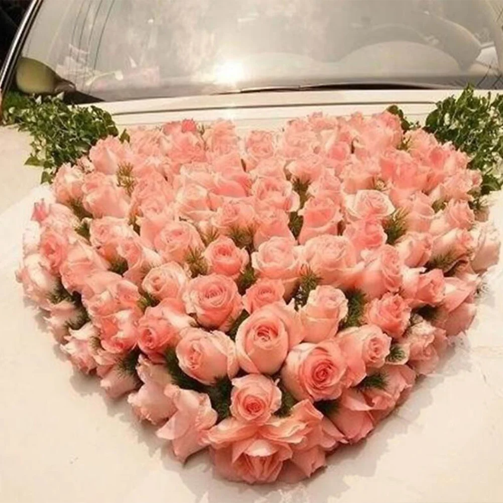 

1PC Wedding Car Floral Mud Car Head Flower Decoration Plate DIY Flowers Arranging Mud Creative DIY Flower Mud with Suction Cup