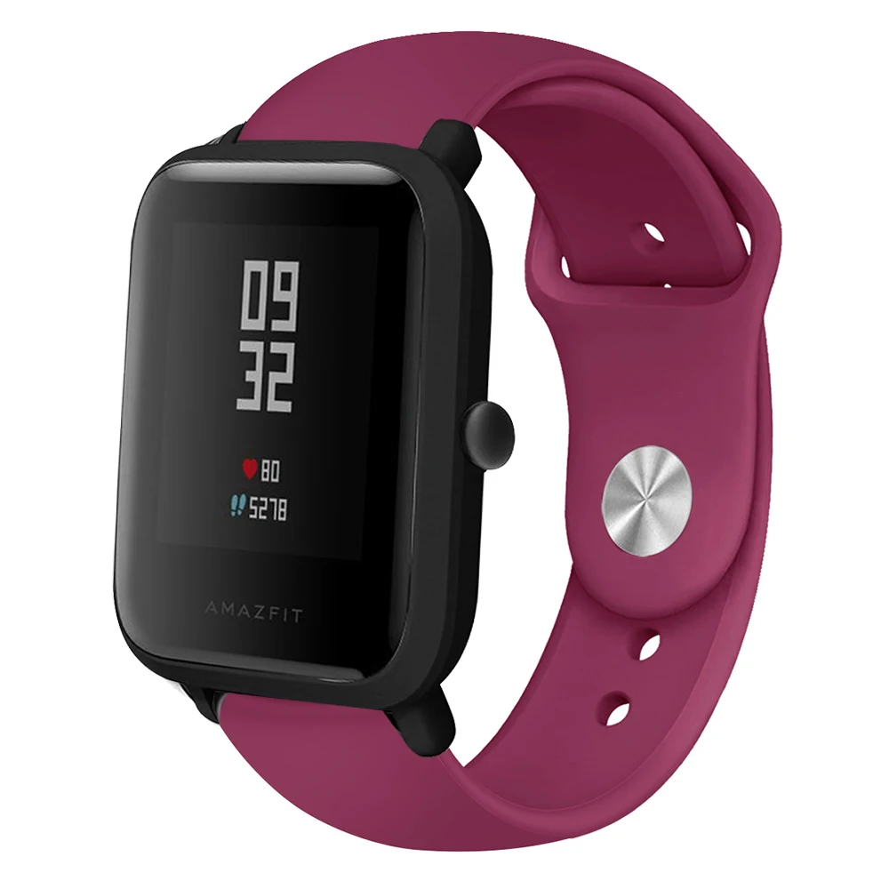 Силиконовый ремешок для часов Ремешок для Huami Amazfit Bip Youth/GTR 42 мм ремешок для часов 20 мм для samsung gear S2 классический браслет