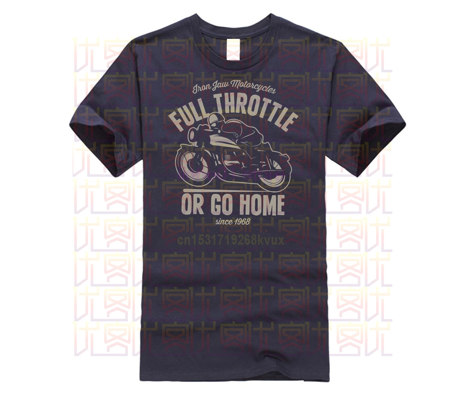 Brand Cotton Men Clothing Male Slim Fit T Shirt Cafe Racer Full Throttle Motorcycle Different Colours | Мужская одежда