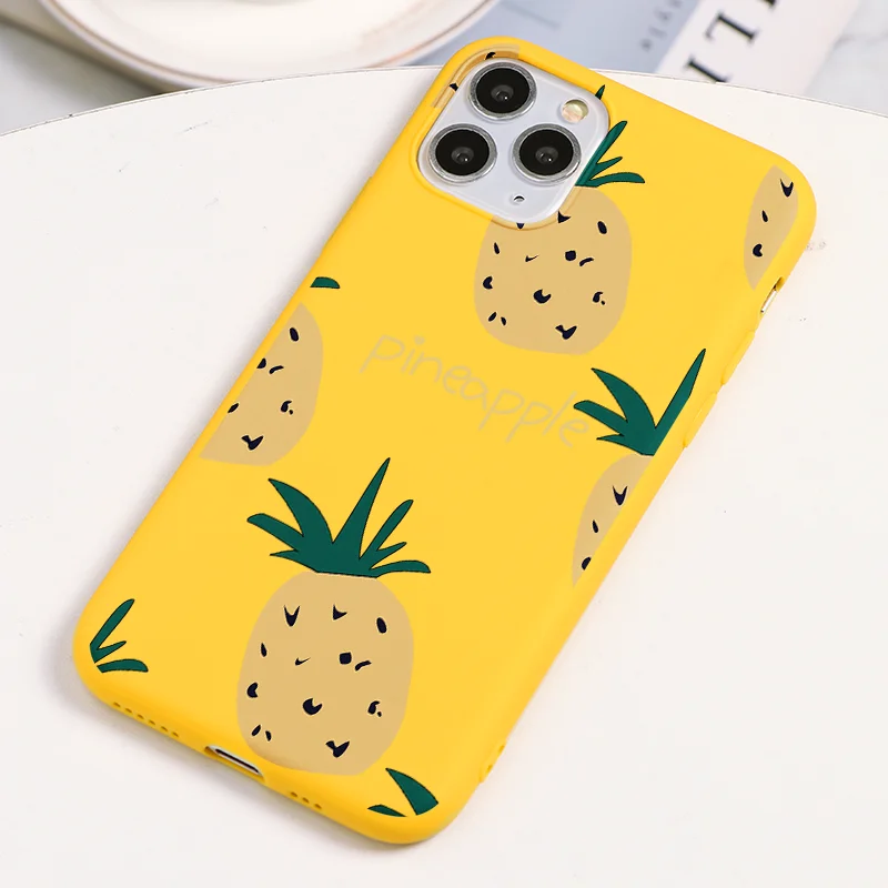 Милые фрукты авокадо лимонный чехол для iPhone 12 mini 11 Pro XS Max X XR 7 8 6 6s Plus 5 SE 2020