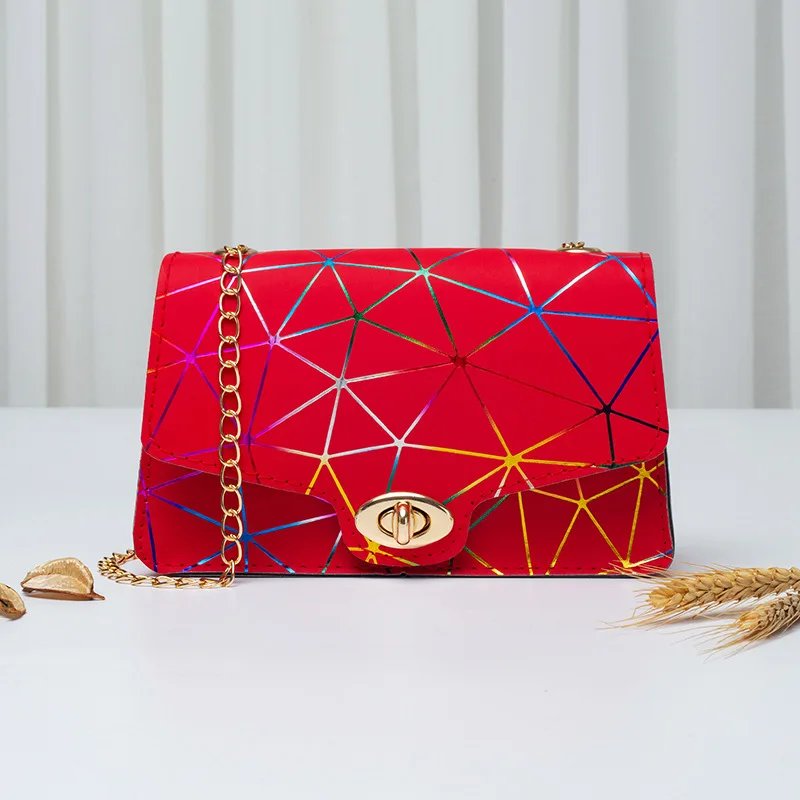 2021 New Style Fashion Simple Colorful Textured Online Celebrity Chain Shoulder Women's Square Sling Bag
2021 New Style Fashion Simple Colorful Textured Online Celebrity Chain Shoulder Women's Square Sling Bag
