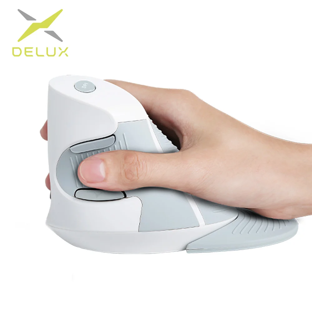 Delux M618 Вертикальная игровая мышь 1600DPI USB оптическая компьютерная Mause эргономичная