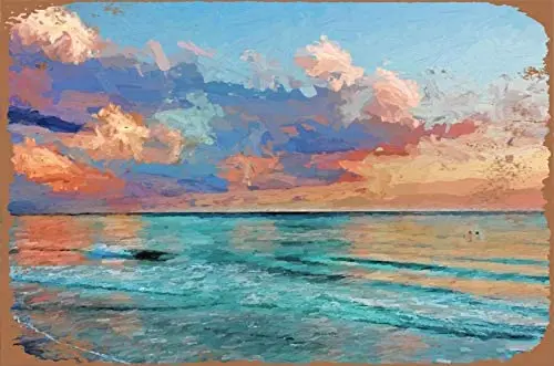 

Жестяной декор, винтажный знак, морской пейзаж, Серенада, настенный декоративный знак, металлический плакат 20x30 см