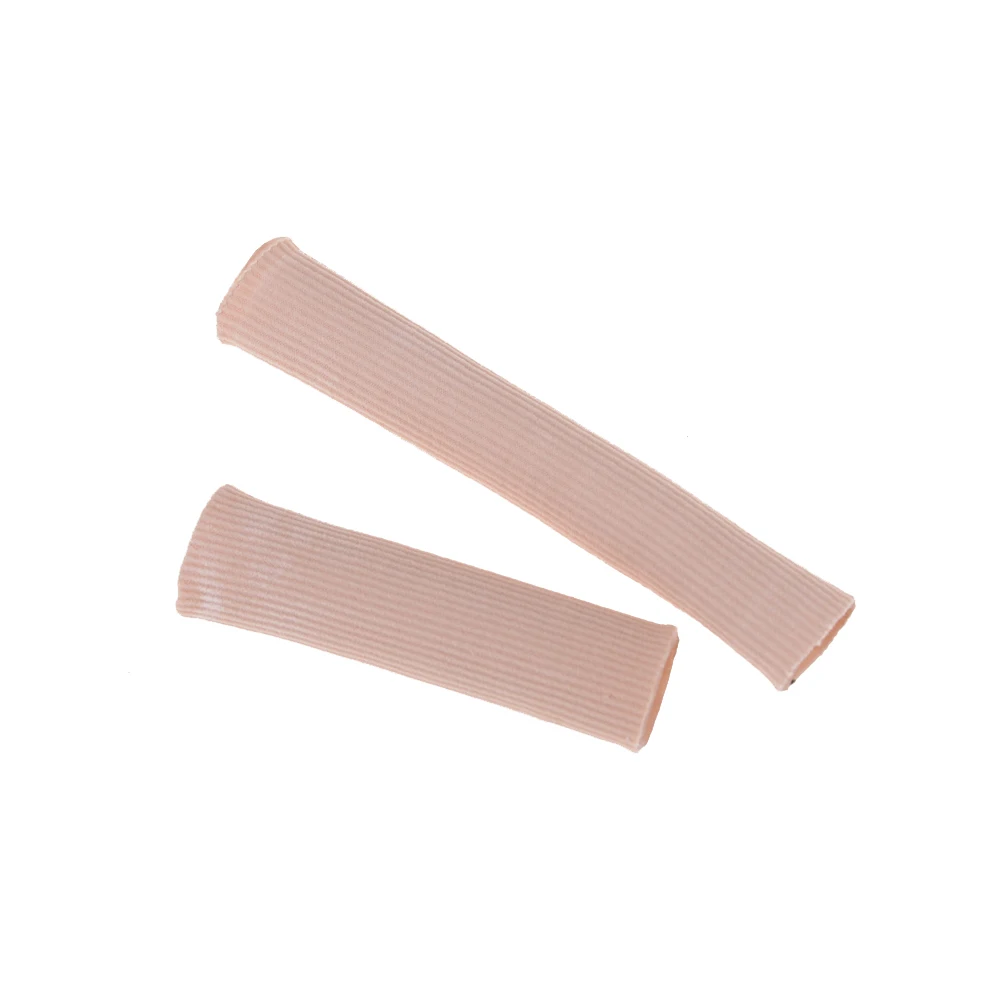 

1 шт. Рубчатая ткань гелевые трубчатые втулки Кепки Крышка для палец (средний сустав) коготь в блистерной упаковке мозолей пальцы Seporate защит...