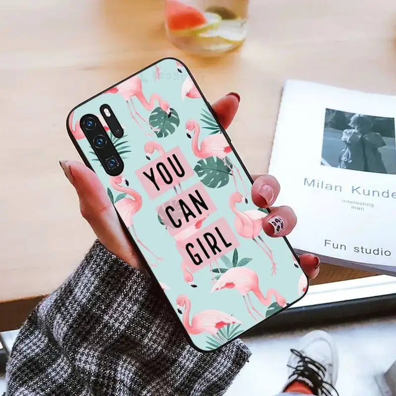 

Flamingo anime Phone Case For Huawei honor Mate P 9 10 20 30 40 Pro 10i 7 8 a x Lite nova 5t