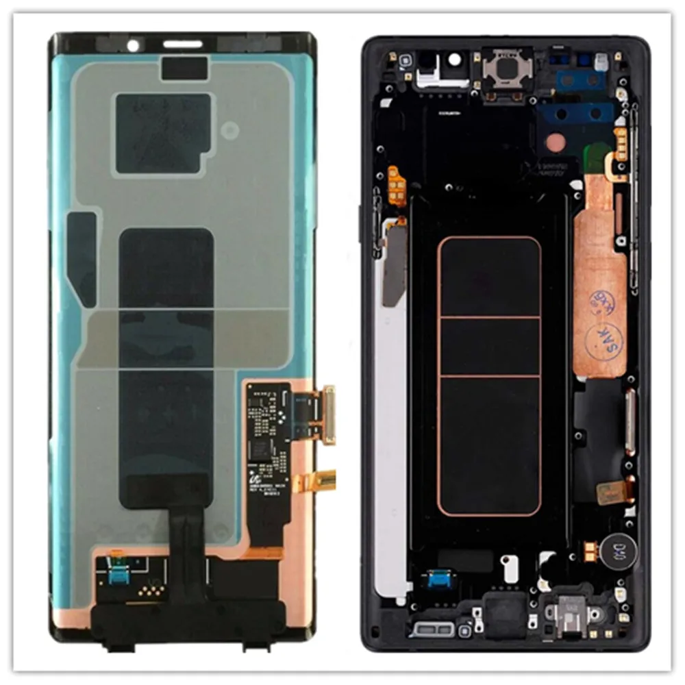 

With Black dot ORIGINAL AMOLED 6.4'' Note 9 LCD no frame for SAMSUNG GALAXY Note9 Lcd N960D N960F Display Touch Screen Parts