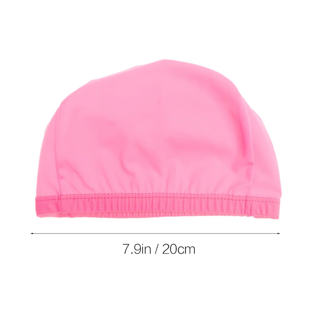 

Adult Swim Cap Polyester Cloth Fabric Bathing Cap Men and Swimming Hat Caps for Water Sports )