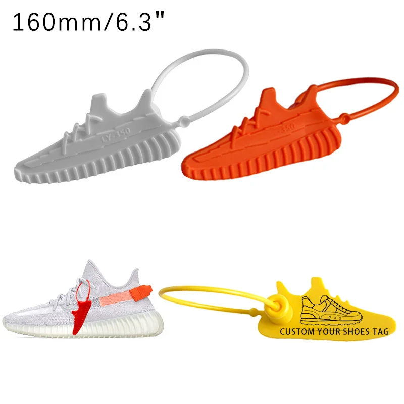 100 шт. пользовательские обувной ярлыки бирок одноразовая пластиковая обувь на