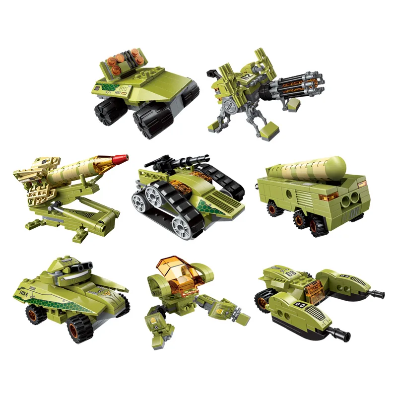 629 шт. армейские строительные блоки антирадары совместимые с ракетами детские