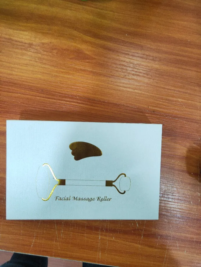 Розовый КВАРЦЕВЫЙ роликовый инструмент лифтинга лица Массажер натуральный