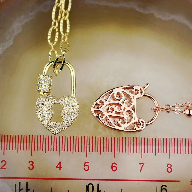 Цепочка с подвеской фианитами 19 дюймов 5 шт./лот|Ожерелья подвеской| |