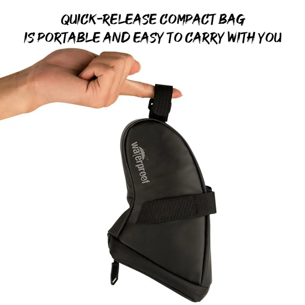 

Bicycle Saddle Bag Quick-Release Under Seat Bike Zip Pouch with Reflective Strips bike accessories for men