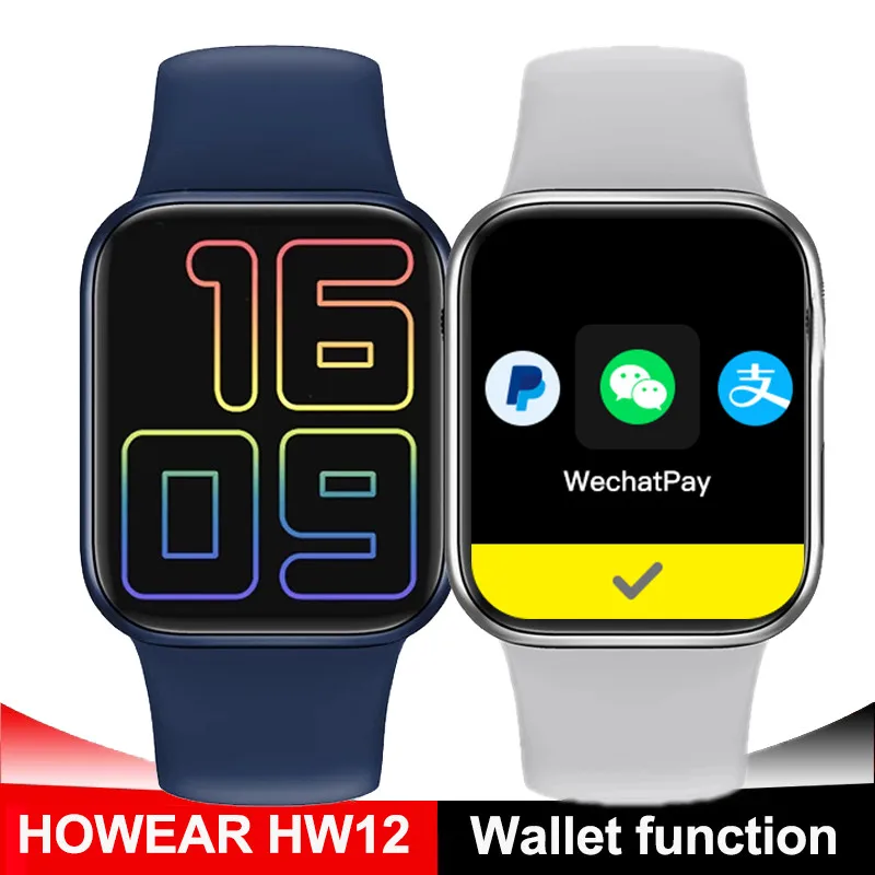 

Смарт-часы HW12 HW16 с функцией кошелька, 44 мм, 40 мм