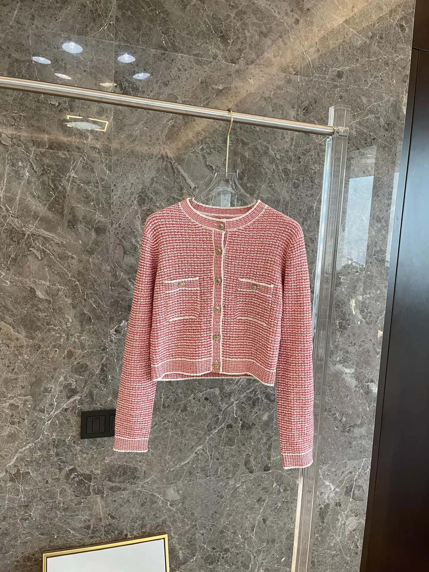 

fashion 2021 new ladies long sleeve sexy casual yarn contrast cardigan 0107