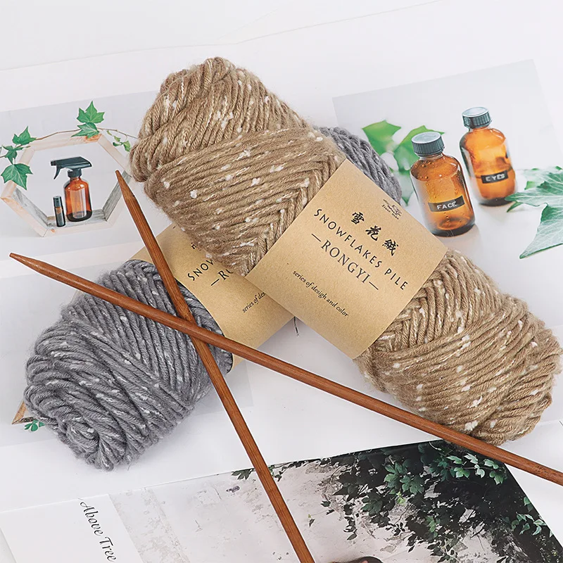 Шерстяная пряжа снежинка шерстяной мягкий свитер сделай сам шарф шляпа для