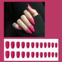 2021 full cover fake nails coffin shape false nail long ballerina fake nail diy nail art salon for women girls fre drop