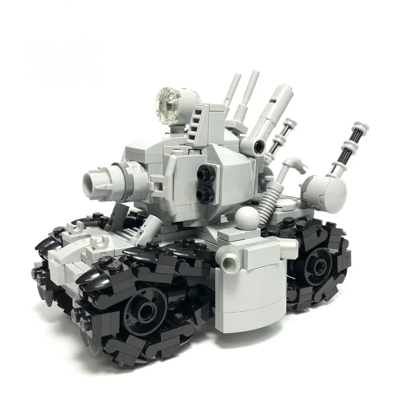 

Spot MOC-24110 Action Figure Metal Slug Tank SUPER Super Vehicle 001 Assembled model Toys Gray figurine gift Educational Kids