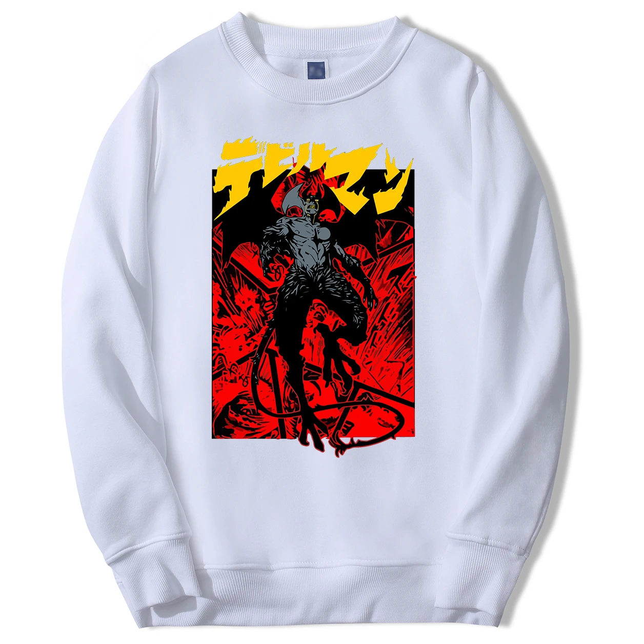 

Обувь для косплея; Аниме Debiruman Толстовка Harajuku Devilman Crybaby Для мужчин худи, толстовка из флиса Спортивная новое поступление с круглым воротнико...