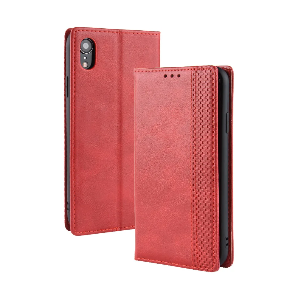 Кожаный чехол для huawei P30 P20 Lite Pro деловой Магнитный чехол-книжка для huawei P Smart Z Plus 30 20 Lite Pro - Цвет: Красный