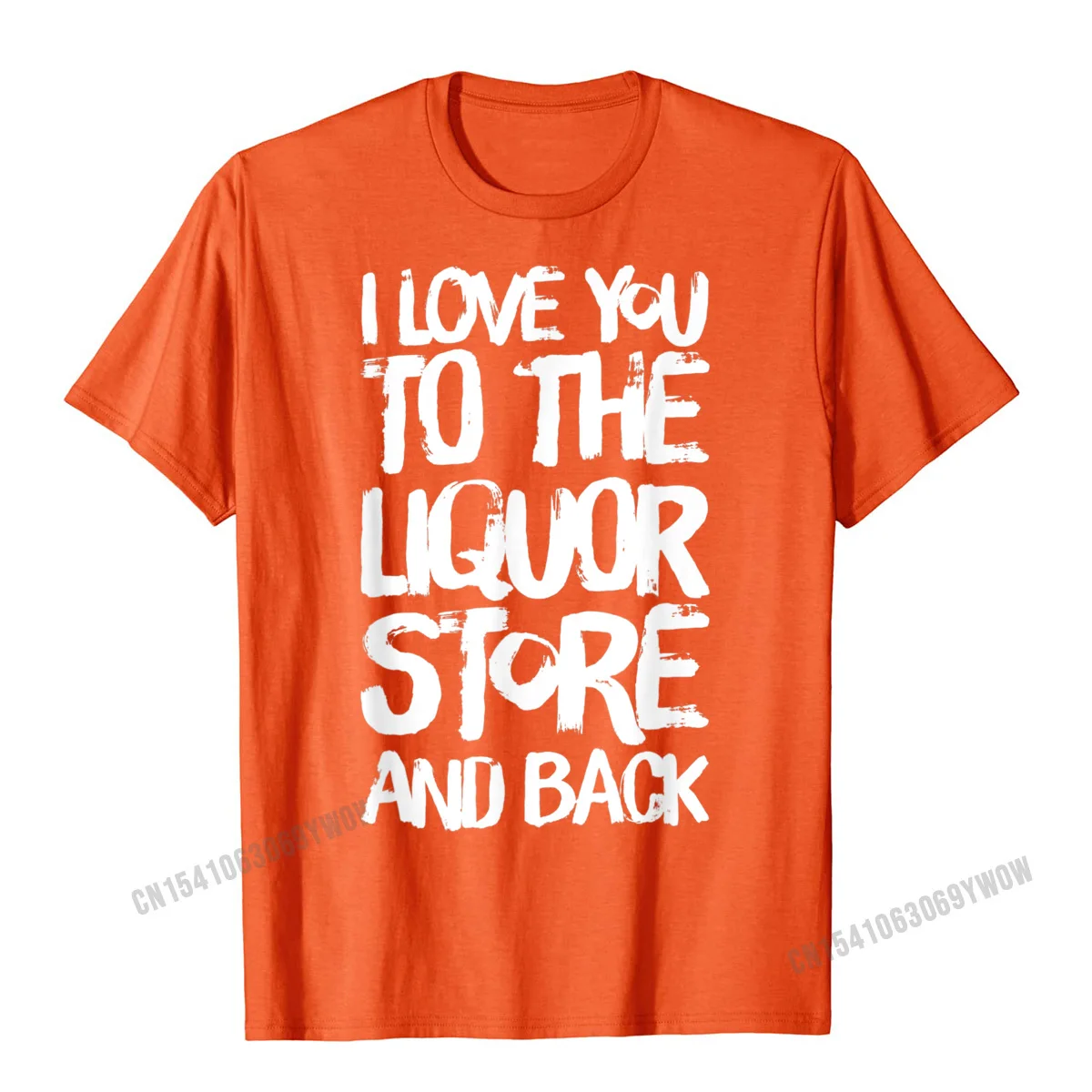 Мужская футболка с 3D принтом Я люблю тебя в магазине ликера|Мужские футболки| |