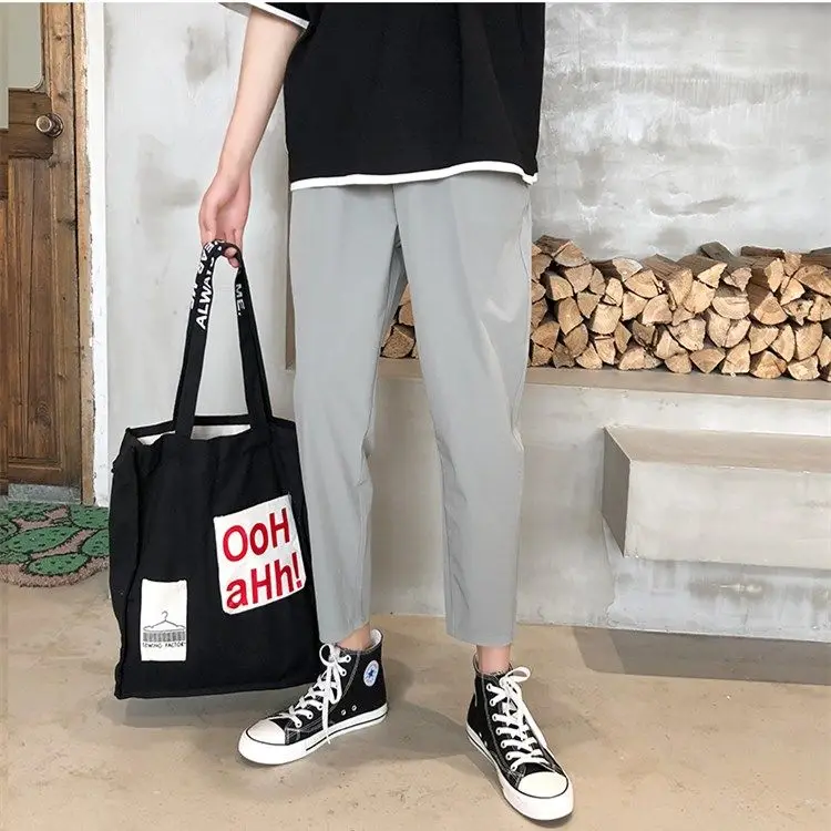 

Internet Popular Pants Men's Korean-Style Trendy Straight Wide-Leg Pants Loose Casual Pants Ins Draping Effect Suit