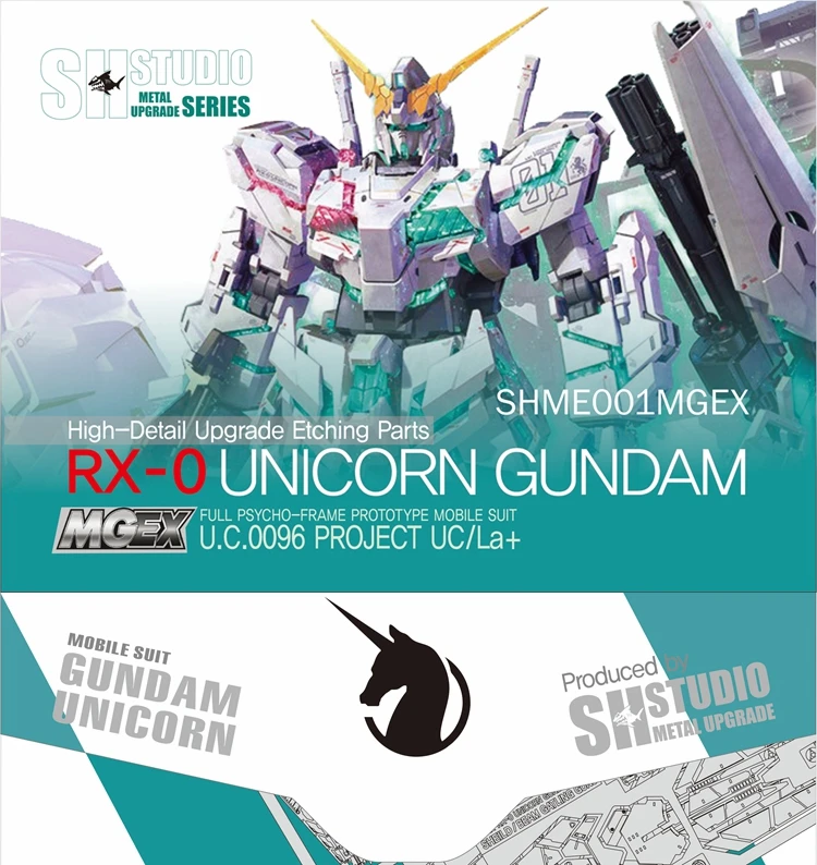 

SH STUDIO MGEX 1/100 Unicorn Gundam Etching Sheet Metal Detail Tonic