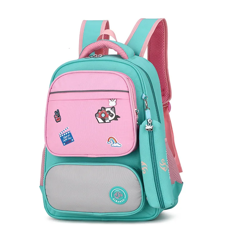 waterproof Children School Bags For Girls Floral Printing Backpack Kids Book Bag Primary School Backpacks kids Satchel mochila