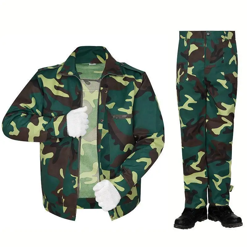 

Camouflage suit men's and women's overalls construction/site/workshop/labor protection clothing dirty resistant factory clothing