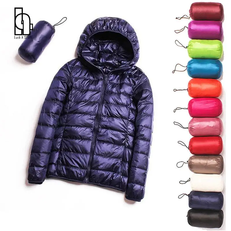 Luck A Зимний пуховик для женщин 90% утиного пуха ультра-светильник Теплый Женский